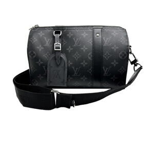 Louis Vuitton Monogram Eclipse Black Reverse City Keepall Shoulder Bag